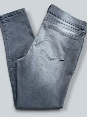 Banana Republic Skinny Ankle Jeans Women's Size 31 Gray Mid Rise Stretch